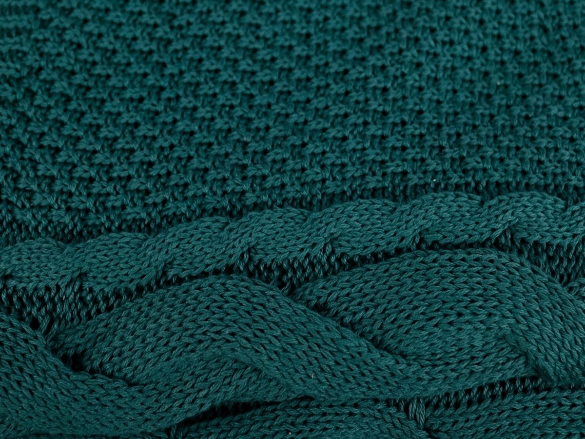 Manta Tricot Verde Folha 180X70cm